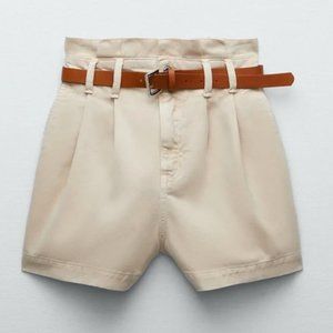(NWT) ZARA Belted Shorts